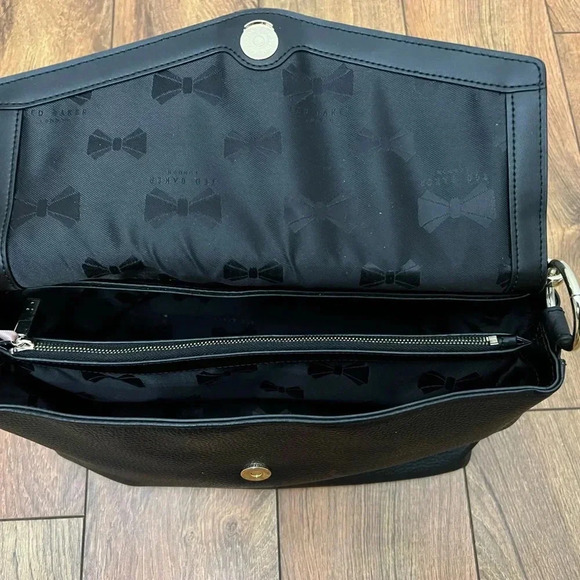 Ted Baker London Black Suede and Leather Hobo Bag - Picture 5 of 8